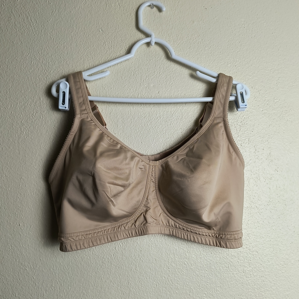 Comfort Choice 48C Beige Bra Adjustable Comfort Wireless